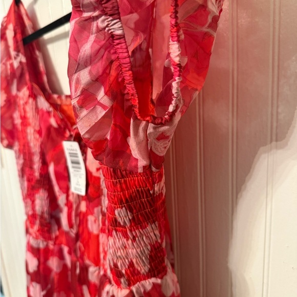 NWT Torrid Clip Dot Lace up Smocked 1X Dress - Picture 4 of 10